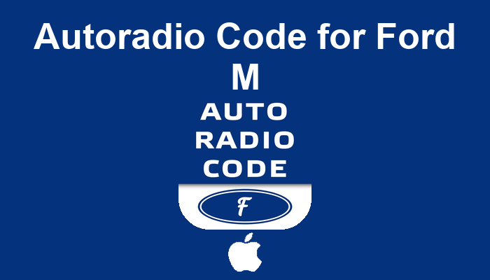 Autoradio Code for Ford M — application iPhone