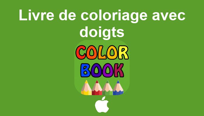 Livre de coloriage avec doigts